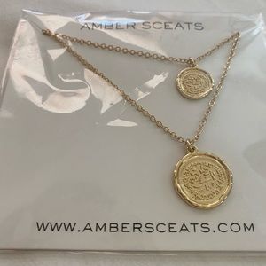 Amber Sceats Double Coin Necklace